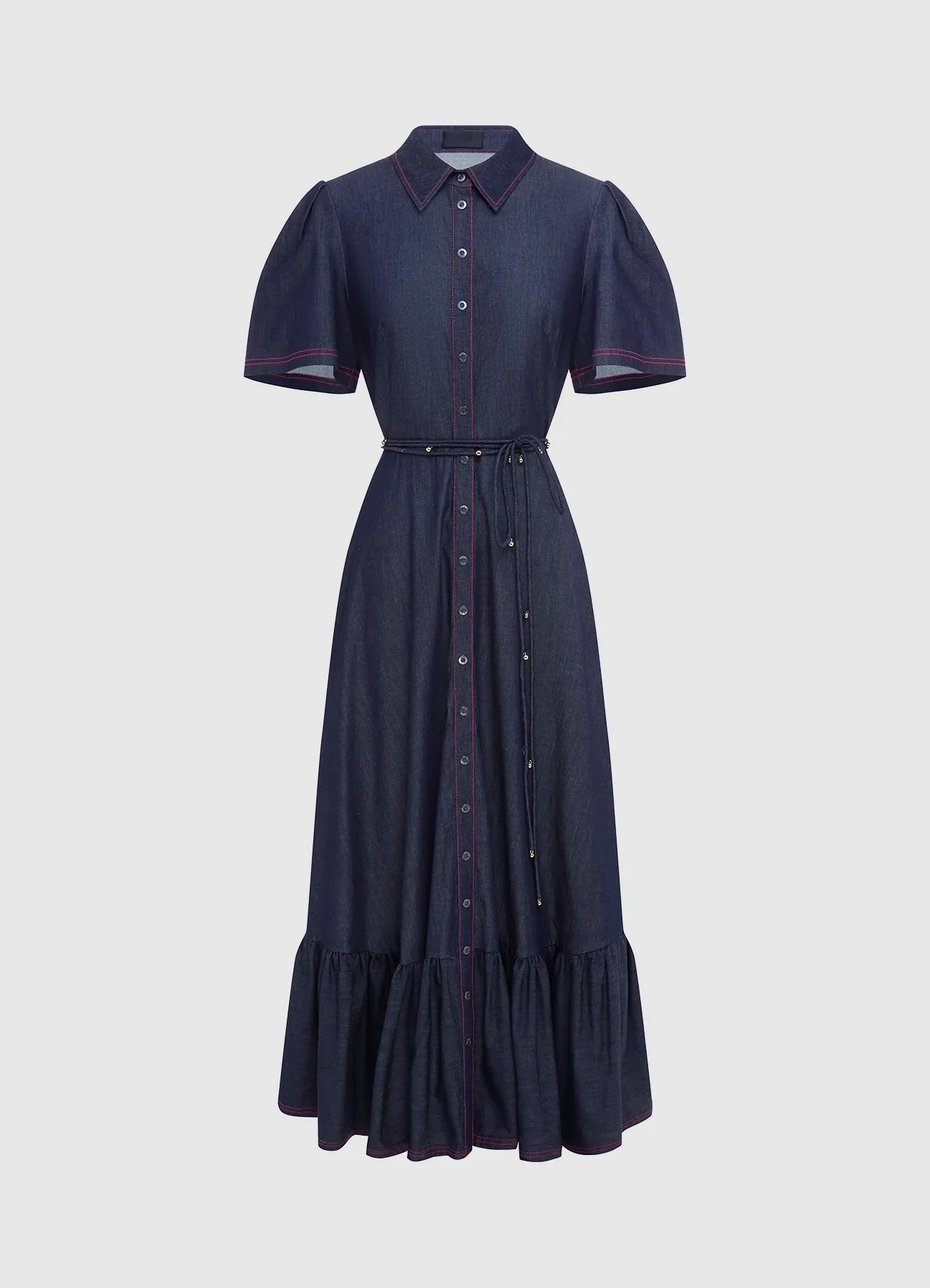 Roberta Denim Midi Dress - Indigo sold by LEO LIN
