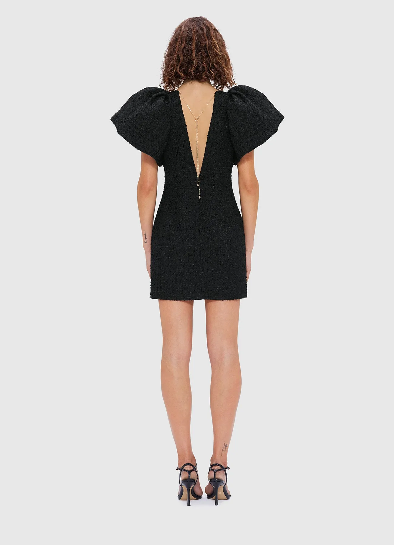 Dana Tweed Mini Dress - Ebony sold by LEO LIN product image thumbnail 4