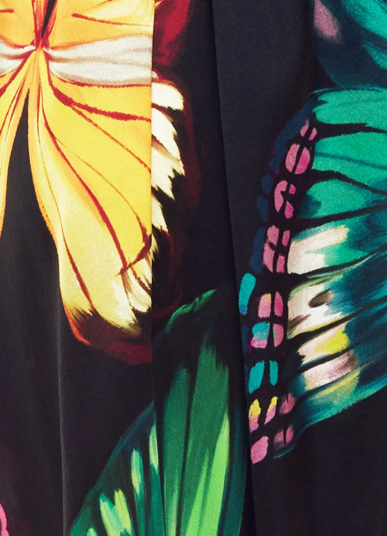 Alyssa Draped Halter Top - Papillon Print in Black sold by LEO LIN product image thumbnail 5