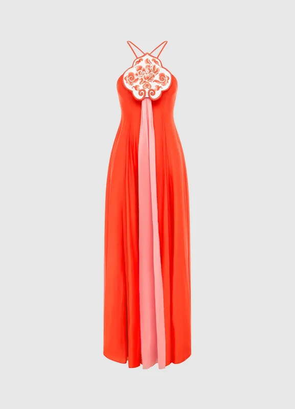 Rui Maxi Dress - Fortune Red sold by LEO LIN