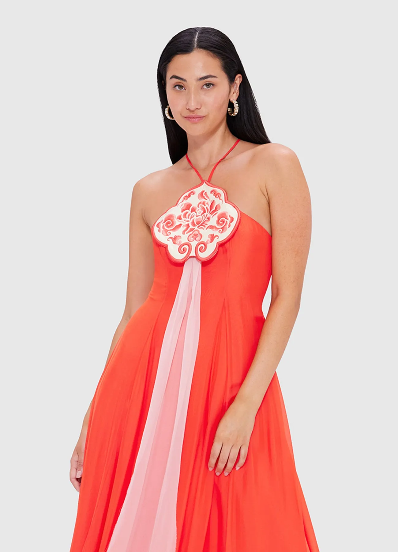 Rui Maxi Dress - Fortune Red sold by LEO LIN product image thumbnail 5