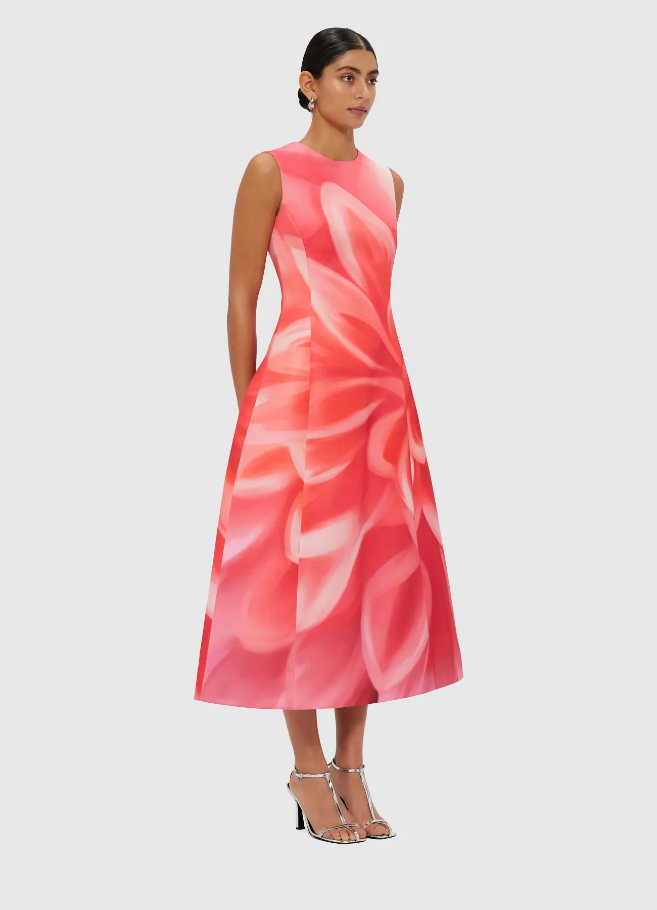 Cleo Printed Sleeveless Midi Dress - Prism sold by LEO LIN product image thumbnail 3