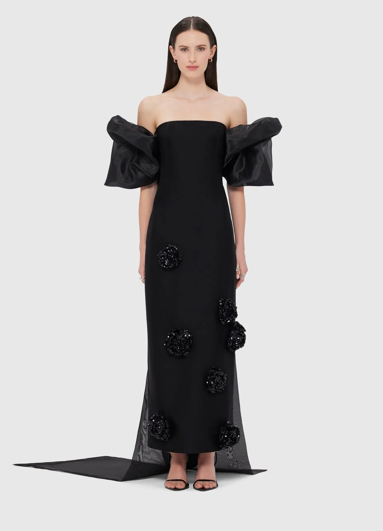 Rayna Maxi Dress & Cape Set - Ebony sold by LEO LIN product image thumbnail 2