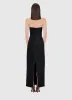 Rayna Embellished Wool Blend Bustier Maxi Dress - Ebony sold by LEO LIN