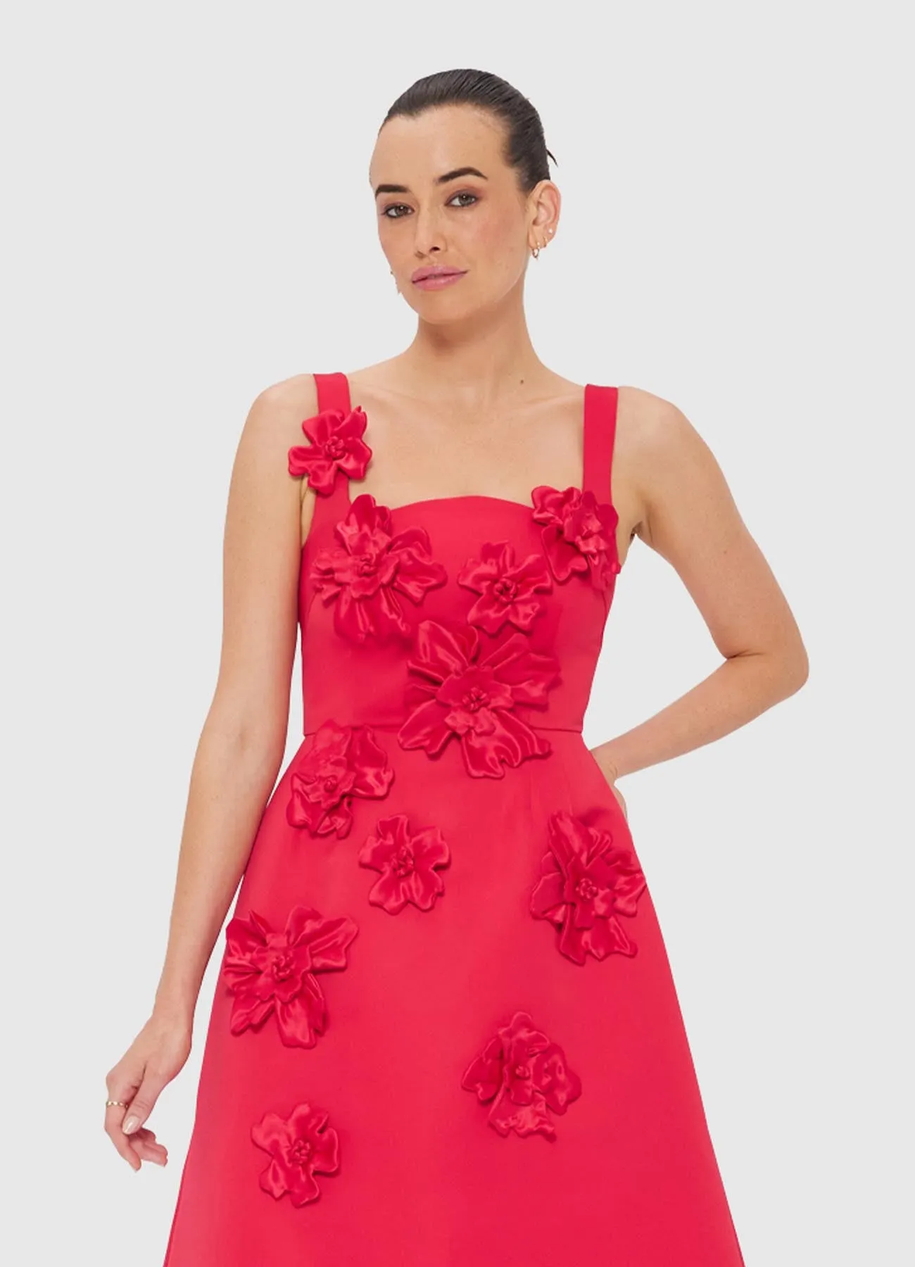 Rianne Floral Appliqué Maxi Dress - Rosa sold by LEO LIN product image thumbnail 5