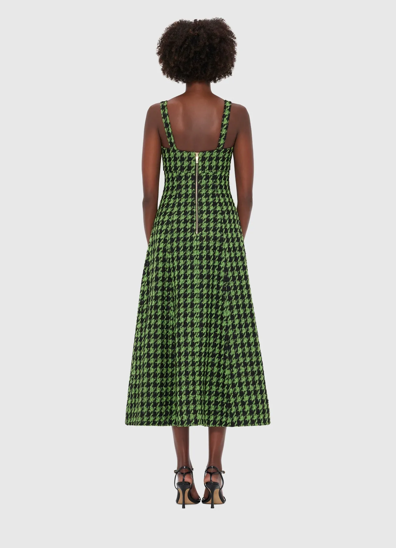 Odette Tweed Midi Dress - Houndstooth sold by LEO LIN product image thumbnail 4