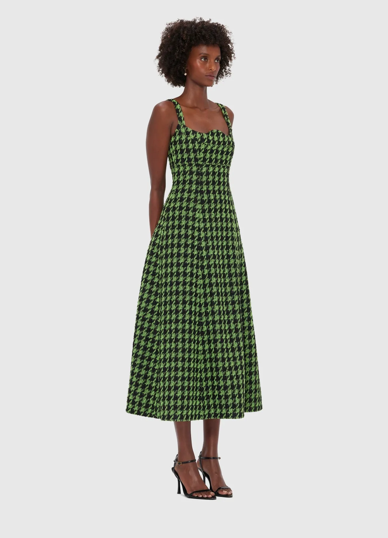 Odette Tweed Midi Dress - Houndstooth sold by LEO LIN product image thumbnail 3