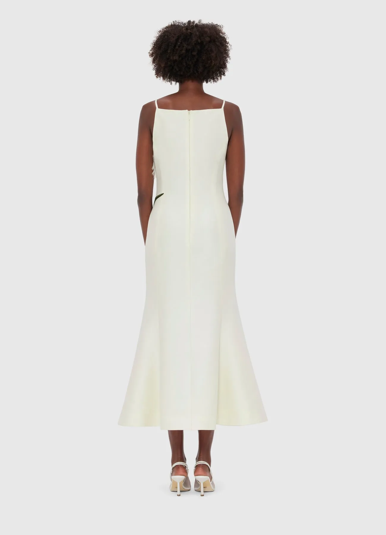 Regina Embellished Wool Blend Midi Dress - Snow sold by LEO LIN product image thumbnail 4