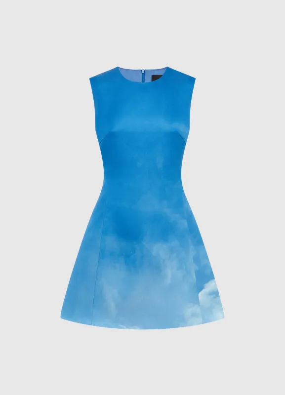 Chloe Sleeveless Mini Dress - Aerial Print sold by LEO LIN