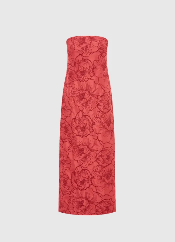Rayna Bustier Maxi Dress - Mulberry sold by LEO LIN