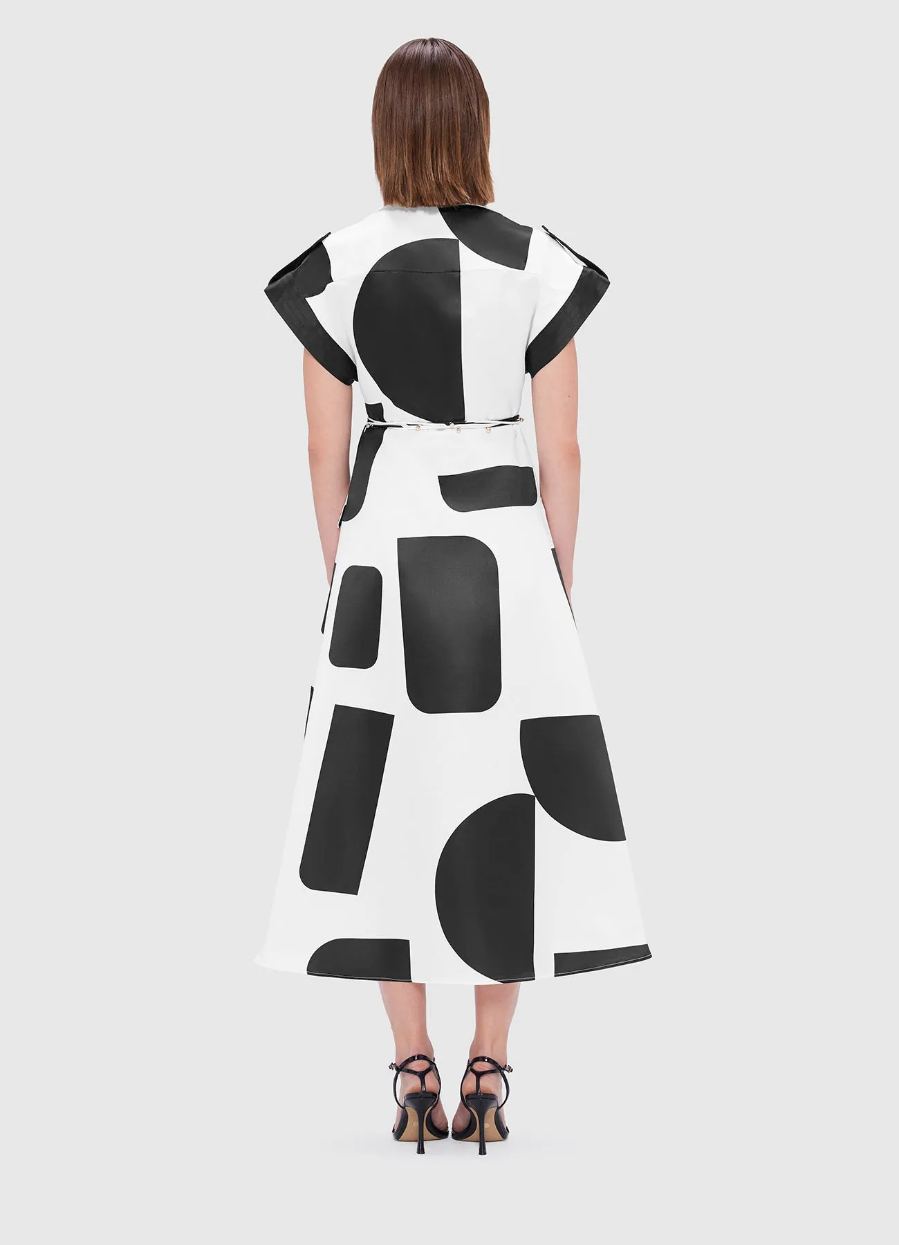 Audrey Pocket Shirt Midi Dress - Geo Print sold by LEO LIN product image thumbnail 4