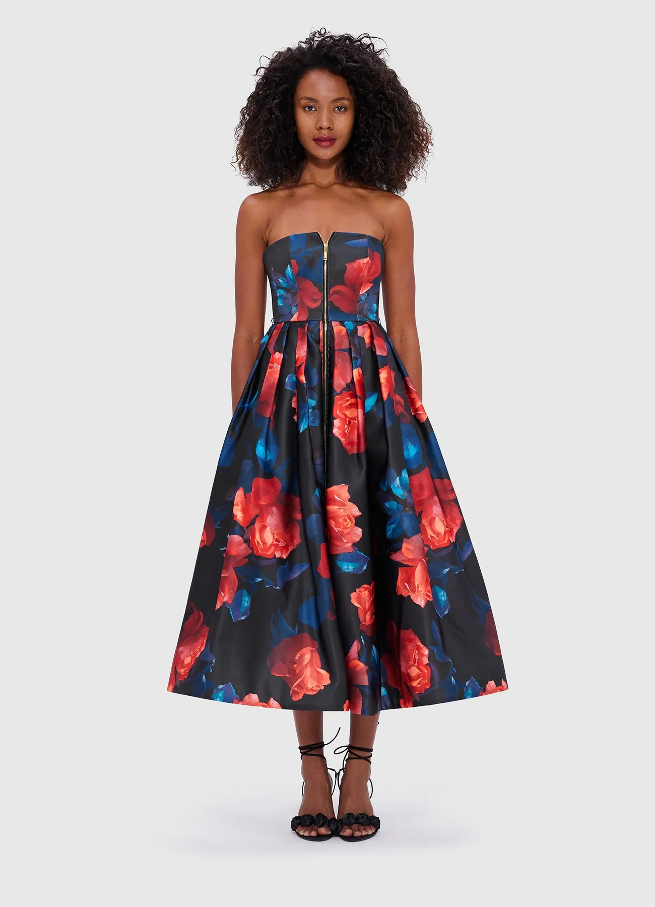 Norine Bustier Midi Dress - Rose Print sold by LEO LIN product image thumbnail 2