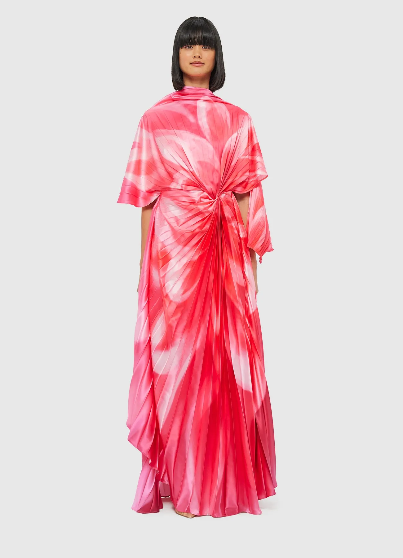 Marissa Pleated Draped Dress - Prism Print sold by LEO LIN product image thumbnail 2