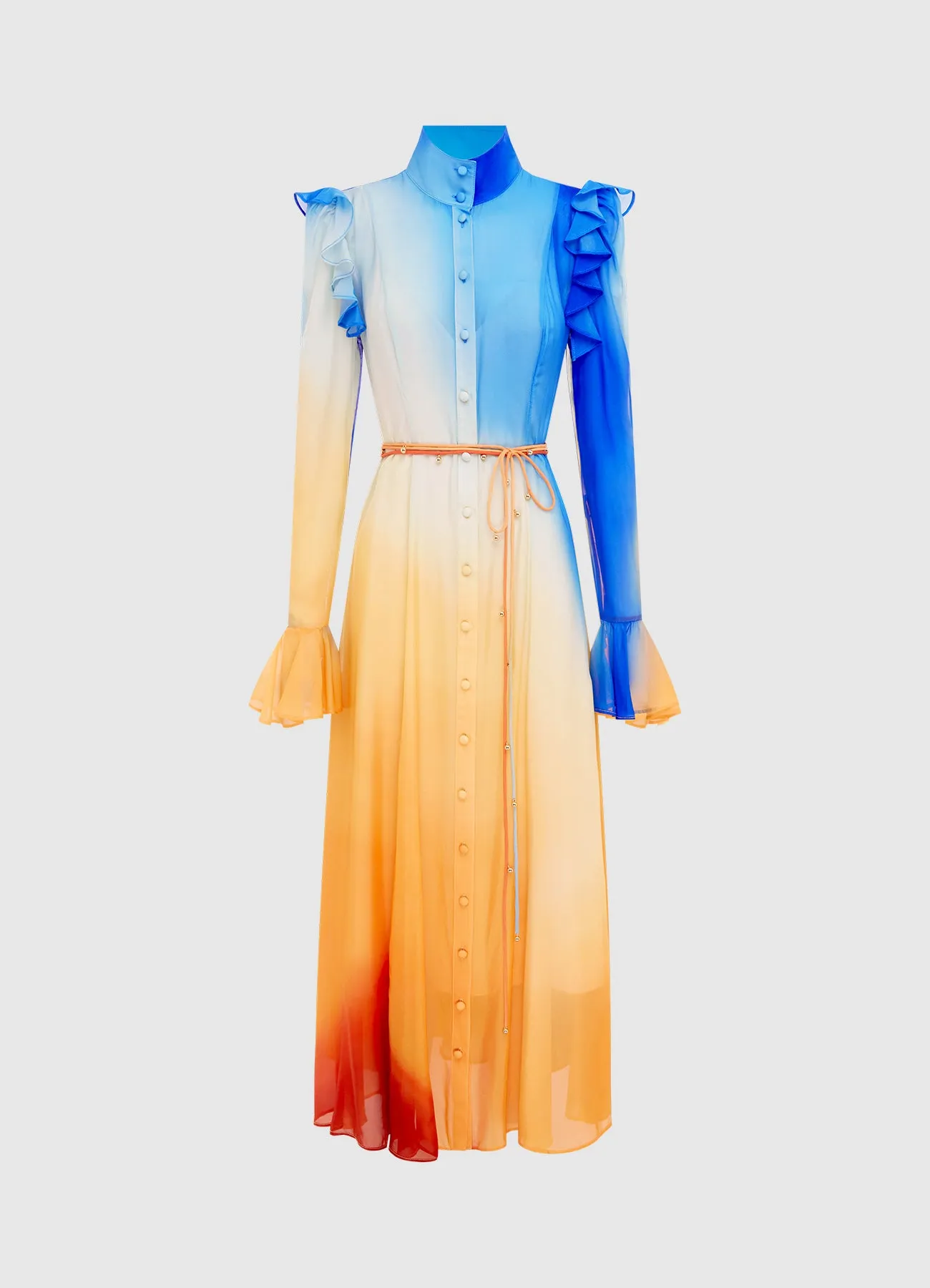 Katrina Butterfly Sleeve Midi Dress - Enigma sold by LEO LIN