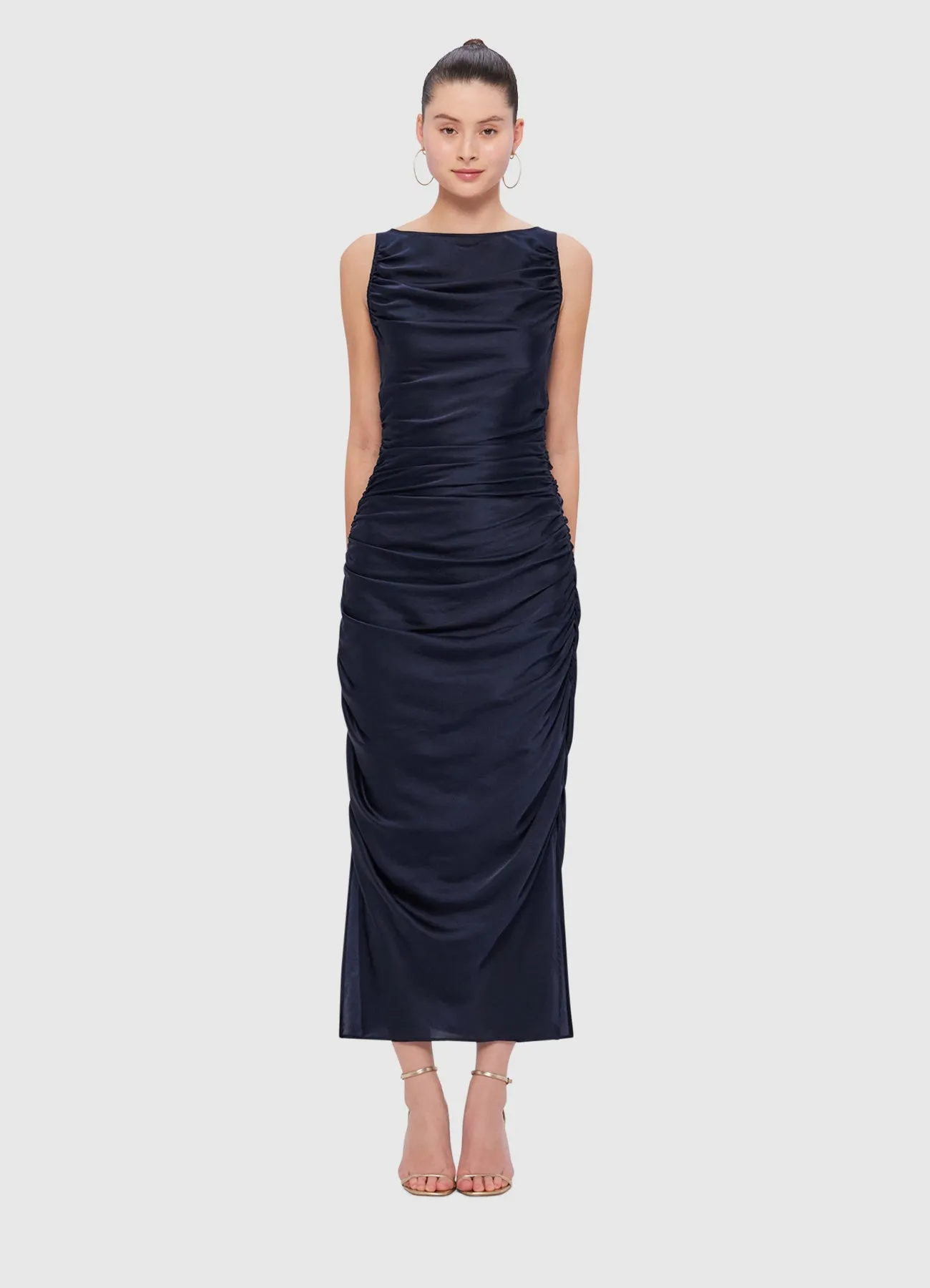 Laura Midi Dress - Oxford Blue sold by LEO LIN product image thumbnail 2