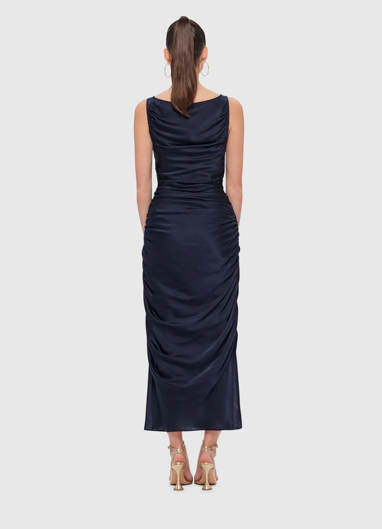 Laura Midi Dress - Oxford Blue sold by LEO LIN product image thumbnail 4