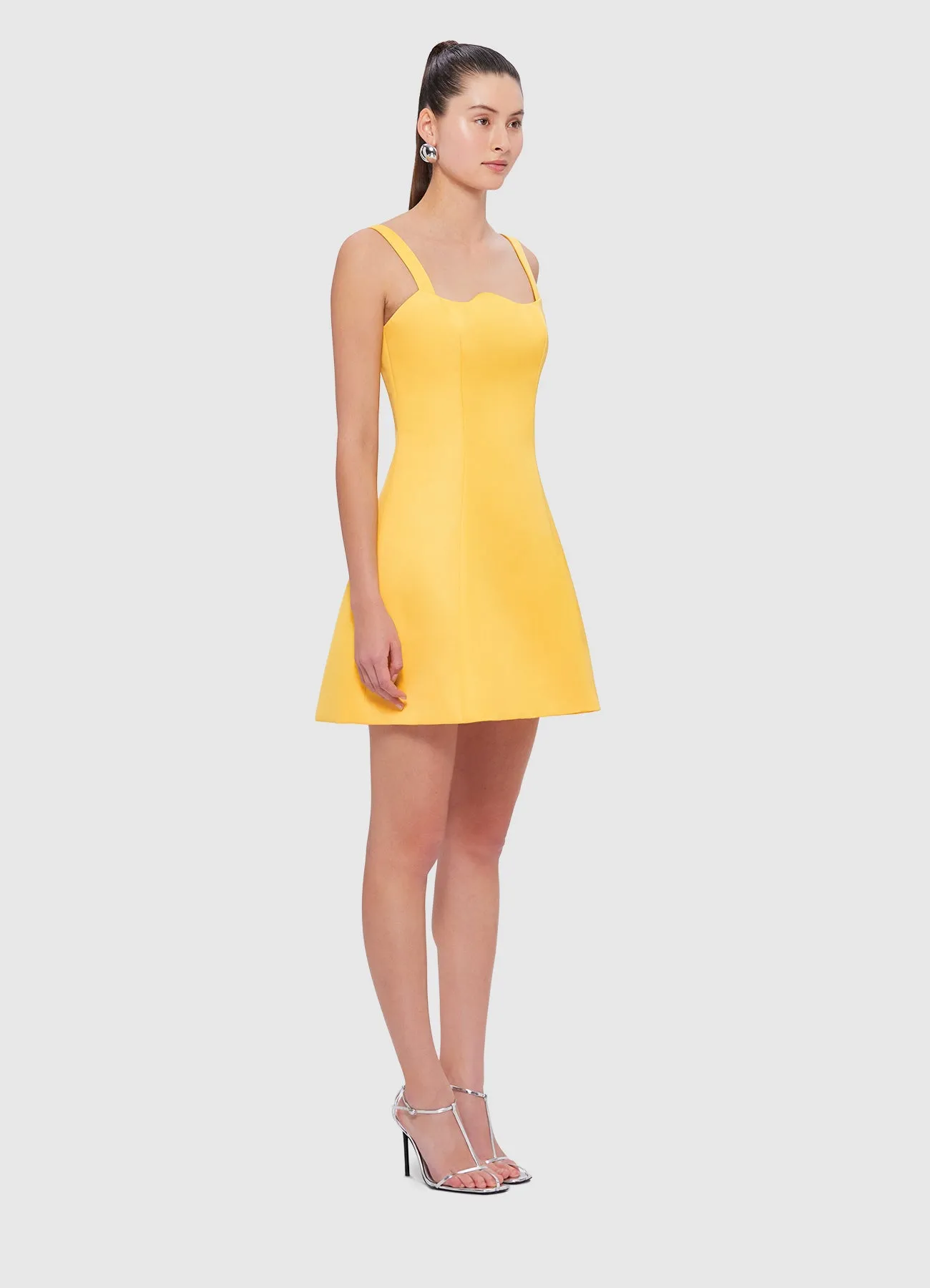 Abigail Mini Dress - Canary sold by LEO LIN product image thumbnail 3