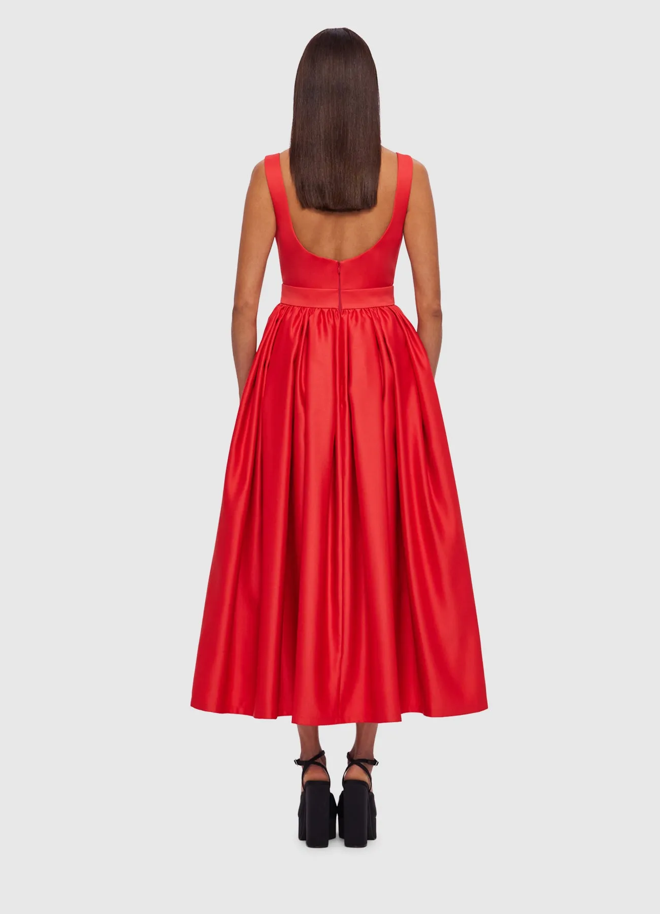 Colleen Midi Dress - Scarlet sold by LEO LIN product image thumbnail 4