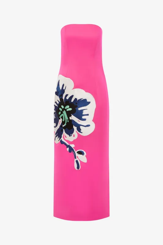 Rayna Bustier Maxi Dress - Orchid Print sold by LEO LIN