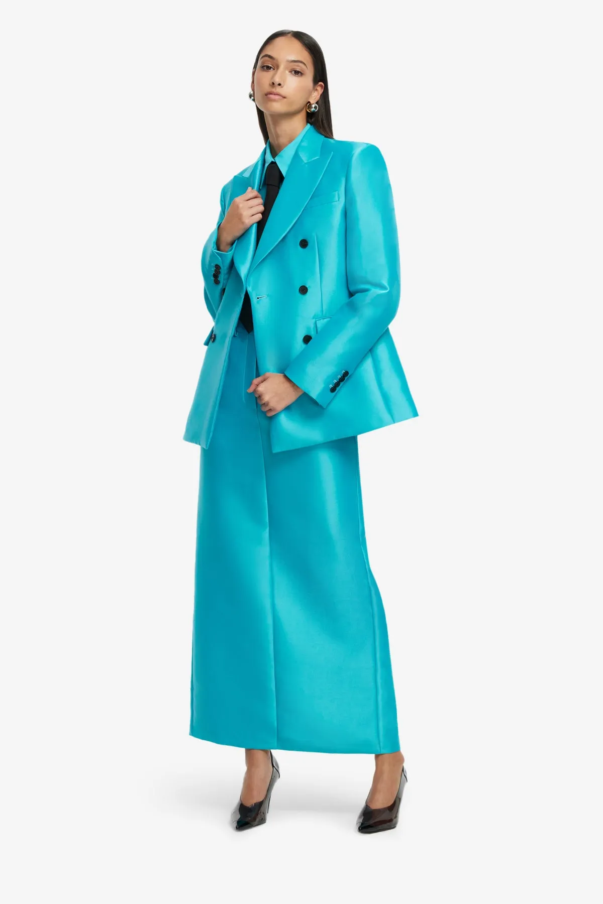 Anissa Blazer - Aqua sold by LEO LIN product image thumbnail 3