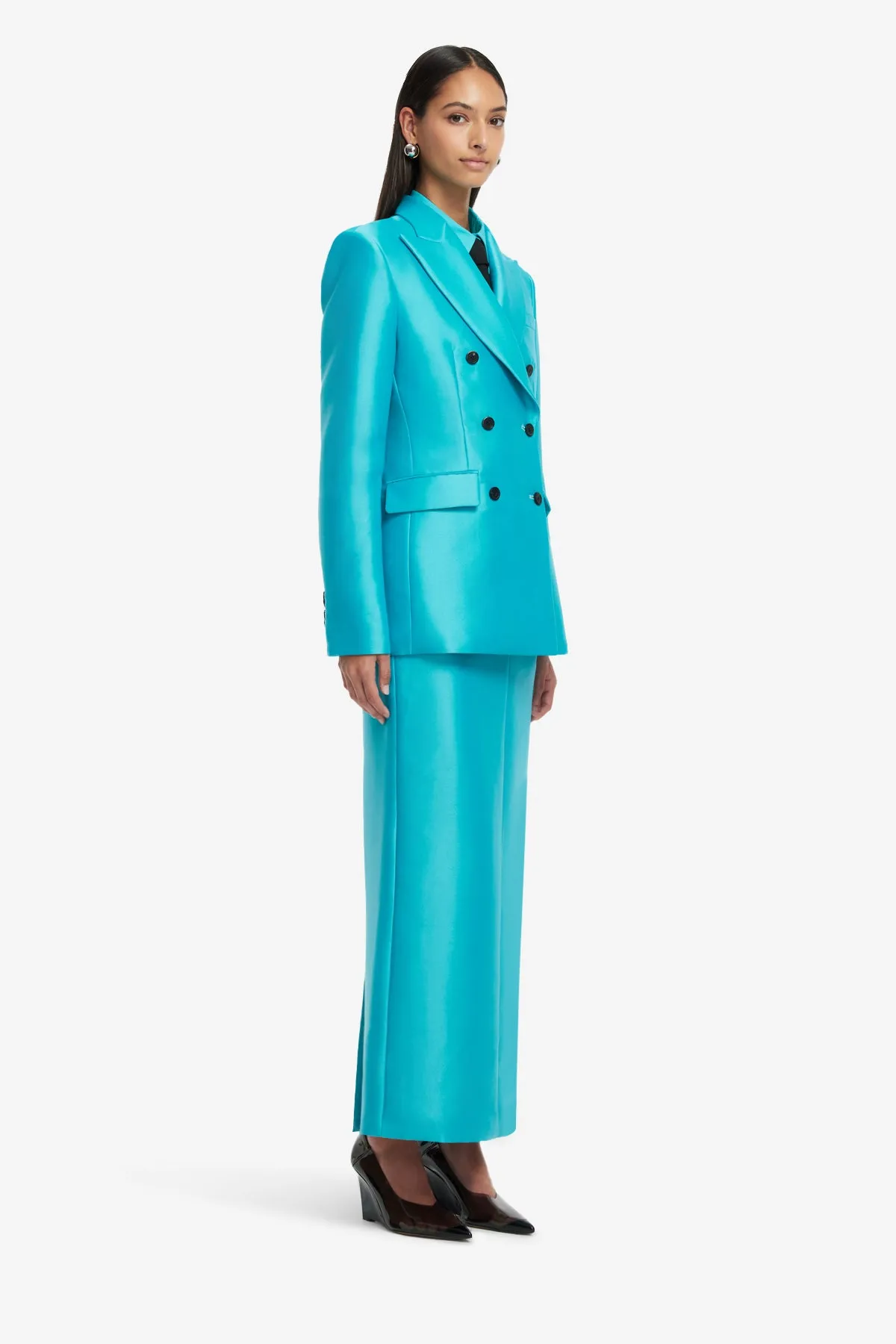Anissa Blazer - Aqua sold by LEO LIN product image thumbnail 4