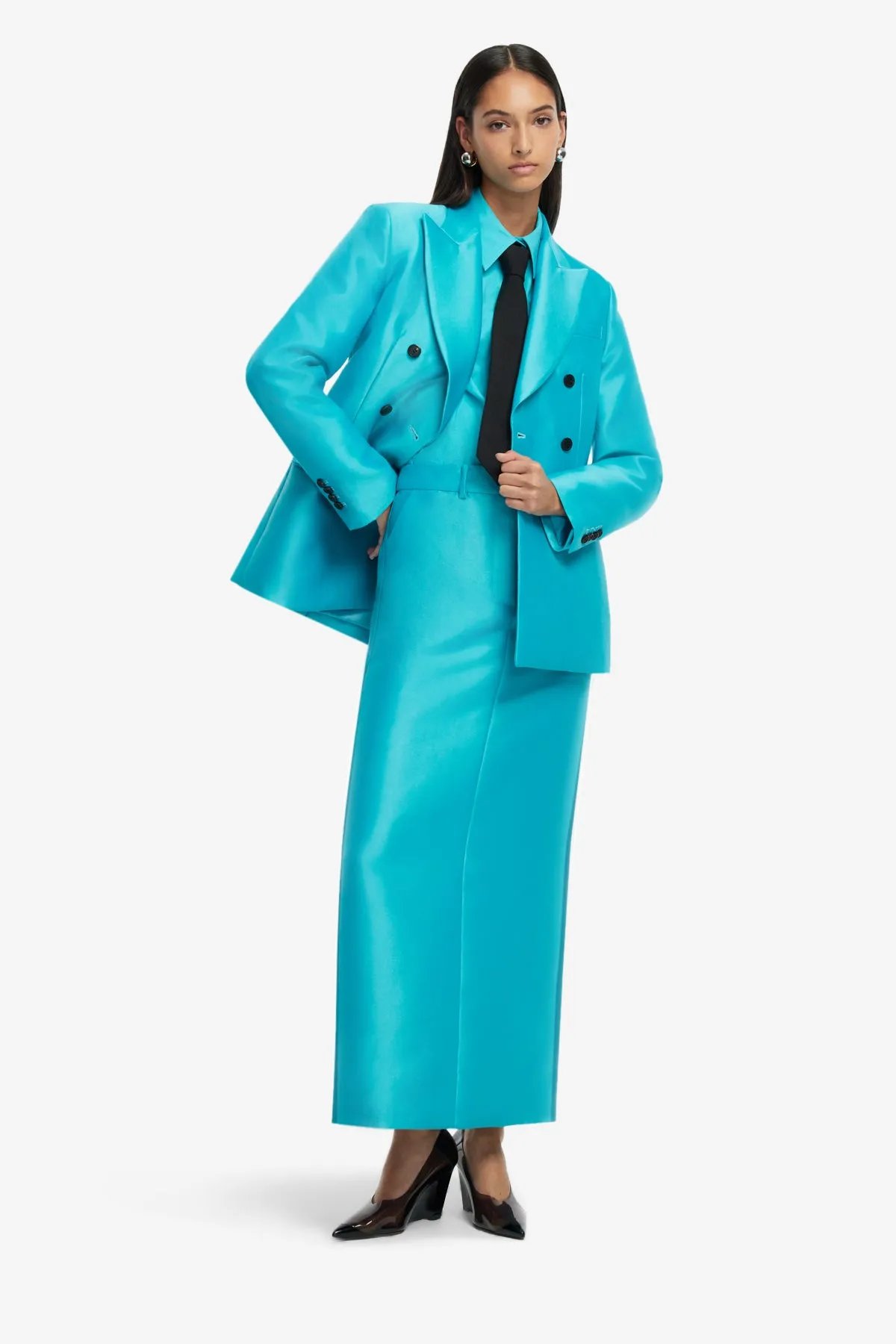 Eve Maxi Skirt - Aqua sold by LEO LIN product image thumbnail 3