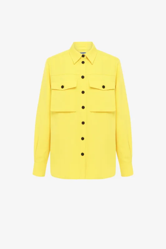 Mavis Pocket Shirt - Sunshine sold by LEO LIN
