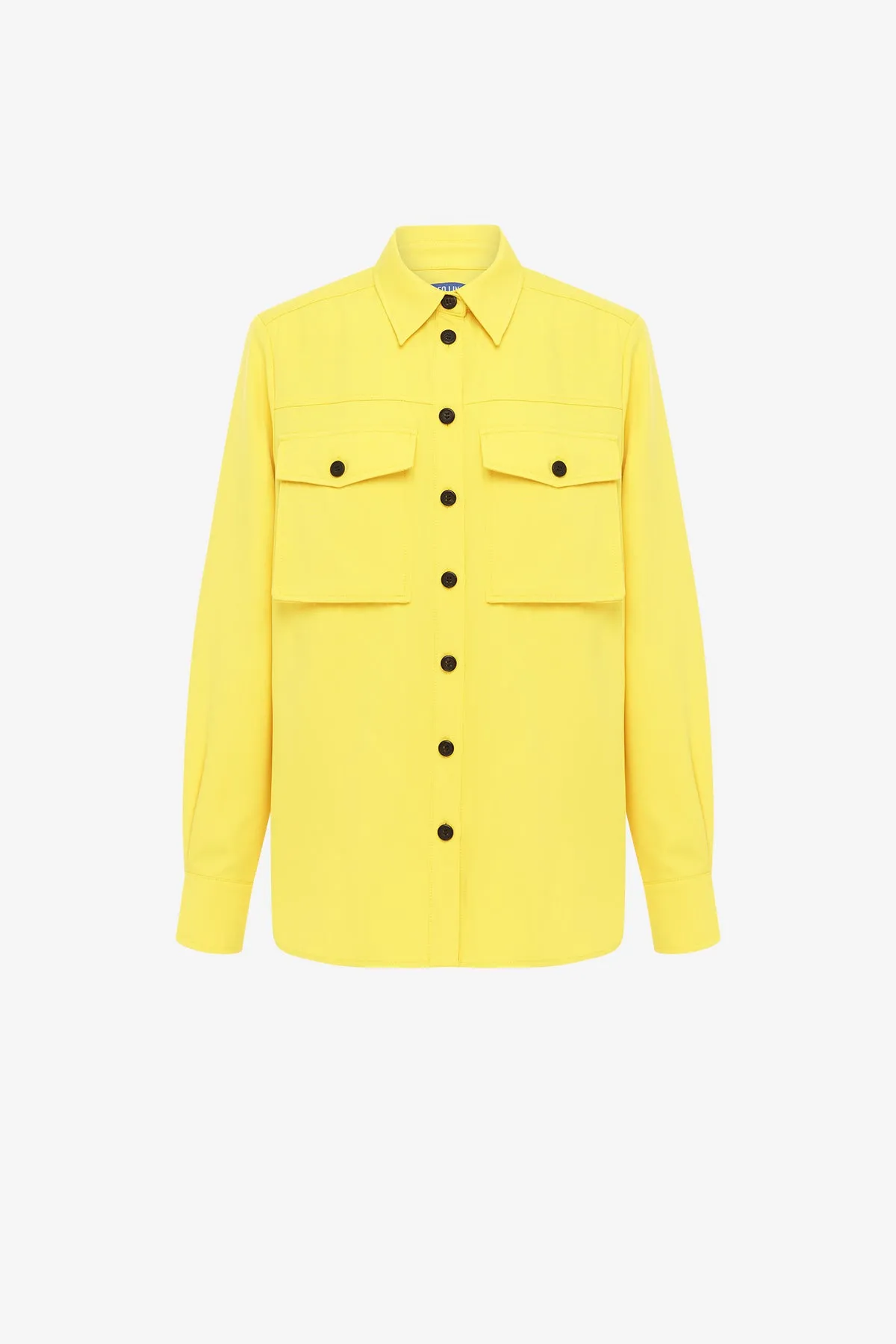 Mavis Pocket Shirt - Sunshine sold by LEO LIN