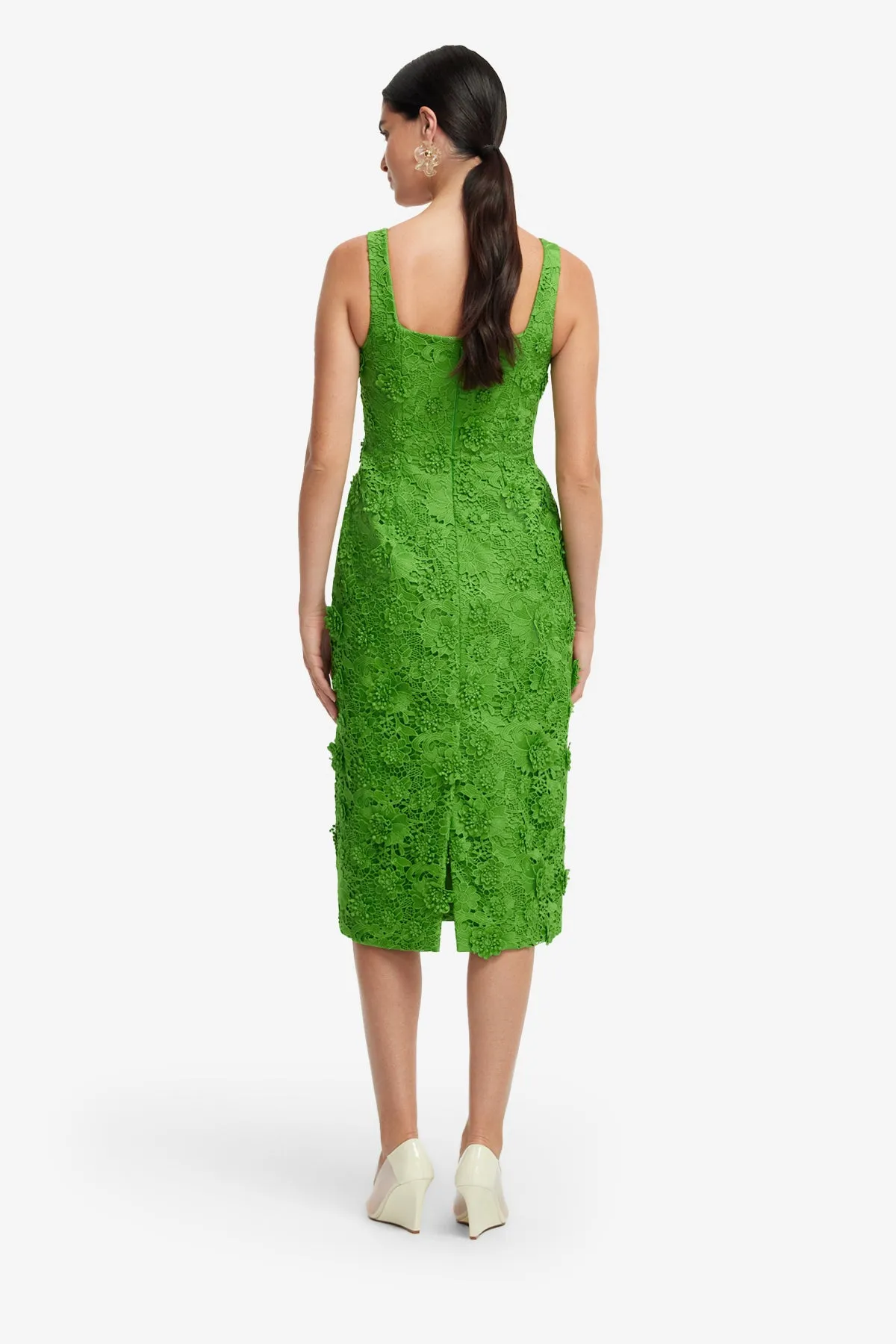 Larissa Lace Midi Dress - Fern sold by LEO LIN product image thumbnail 5