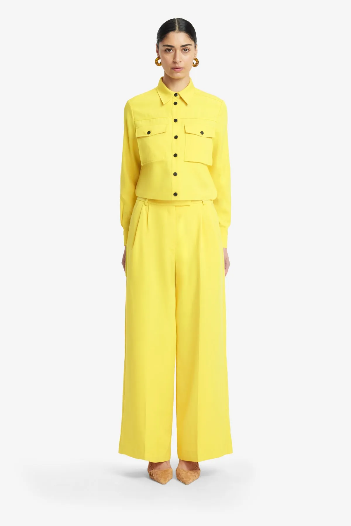 Elisha Wide Leg Pants - Sunshine sold by LEO LIN product image thumbnail 2