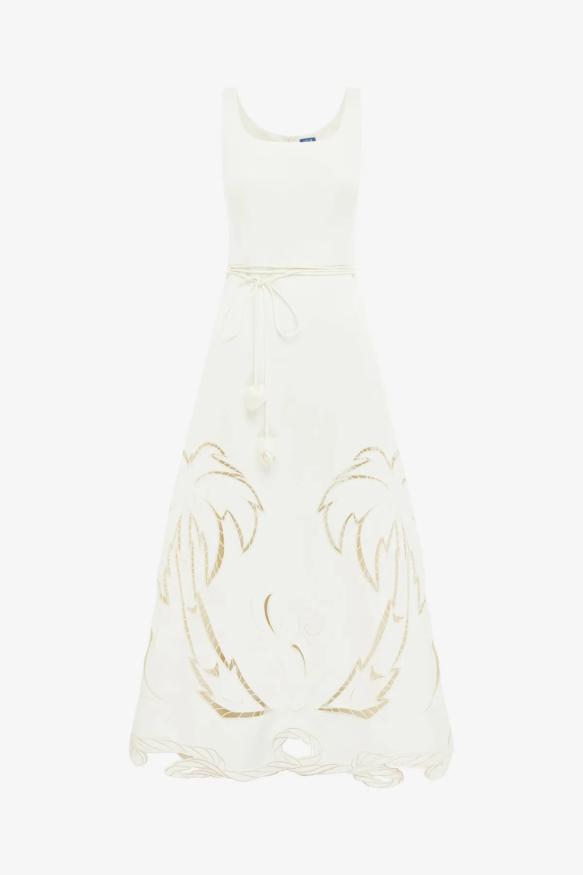 Serafina Appliqué Maxi Dress - Vanilla sold by LEO LIN