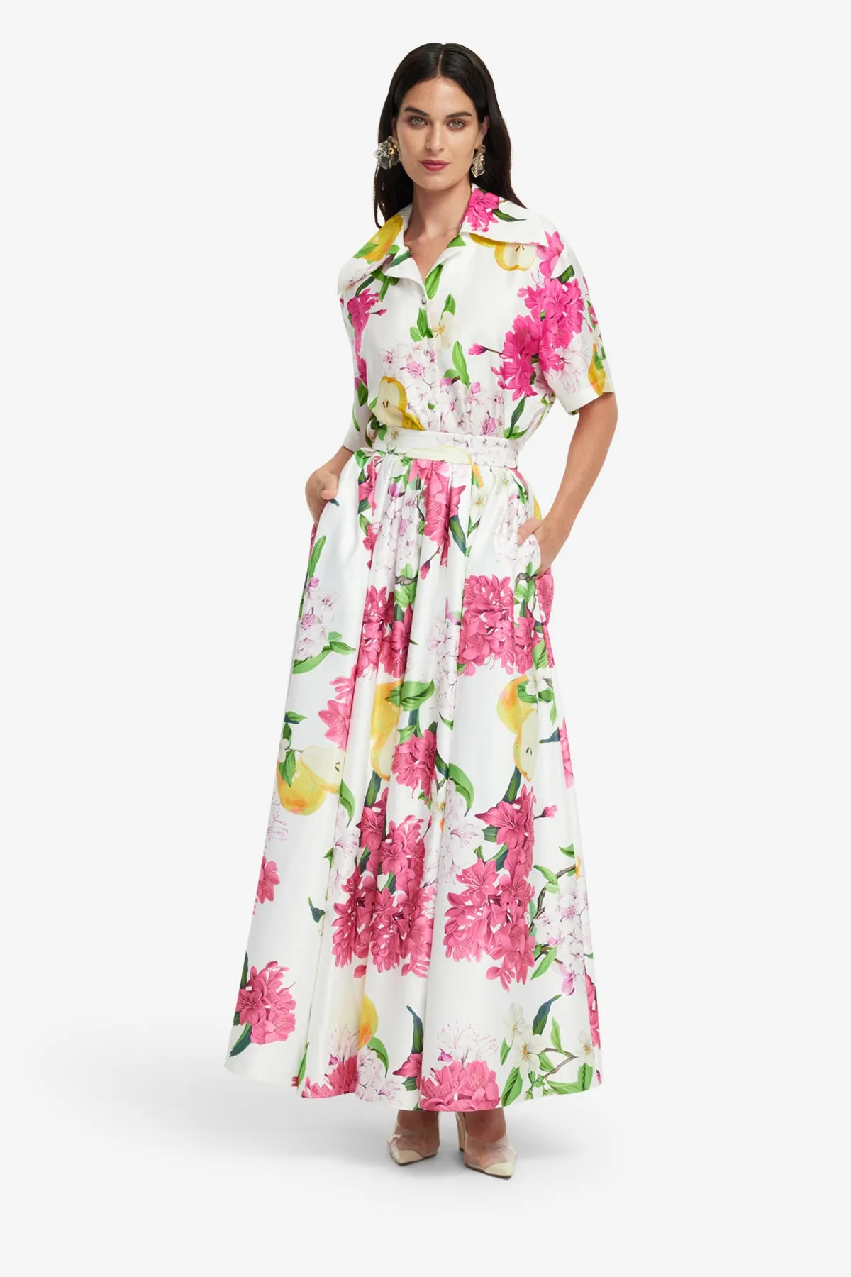 Reinette Skirt - Floral Pear Print sold by LEO LIN product image thumbnail 3