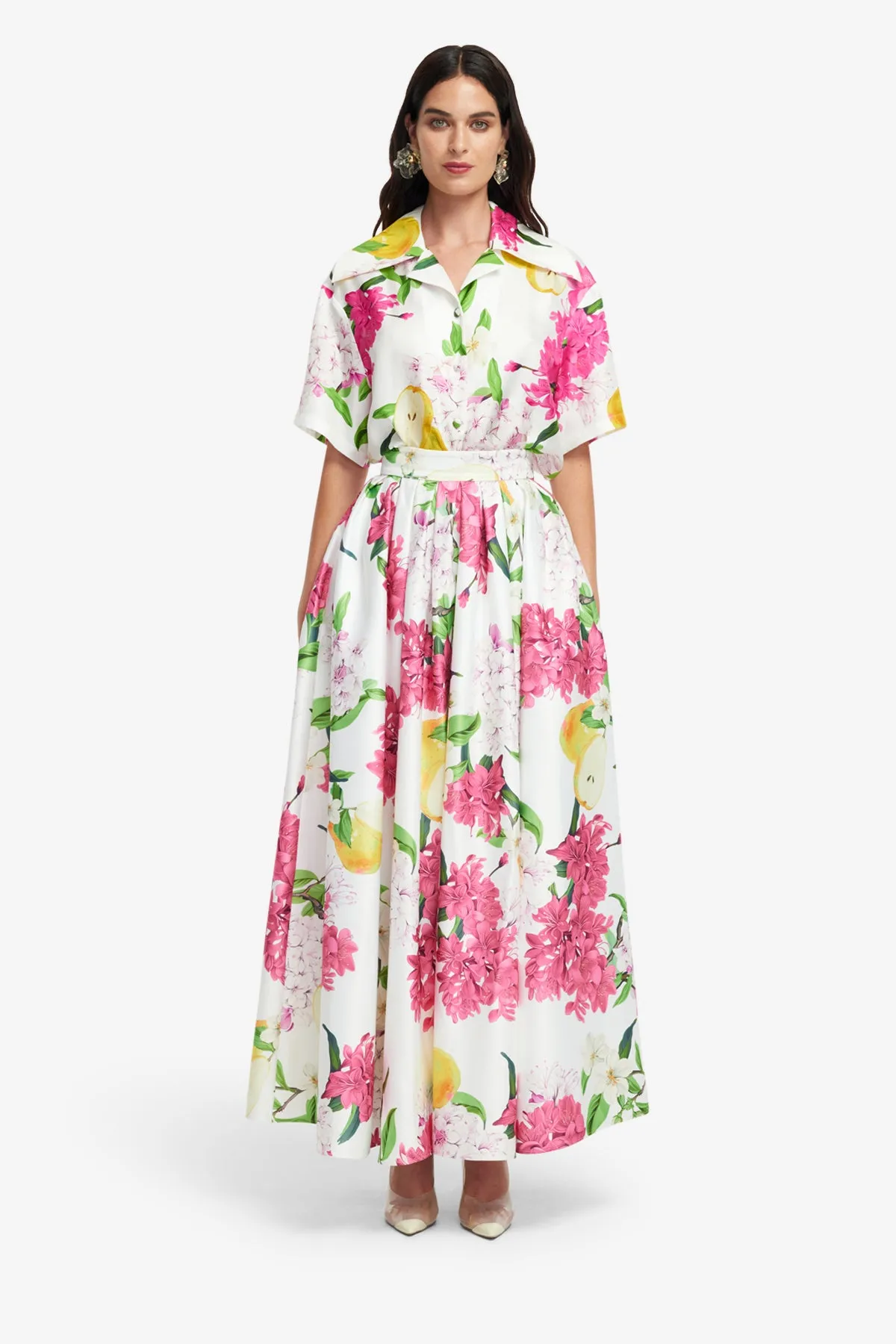 Reinette Skirt - Floral Pear Print sold by LEO LIN product image thumbnail 2