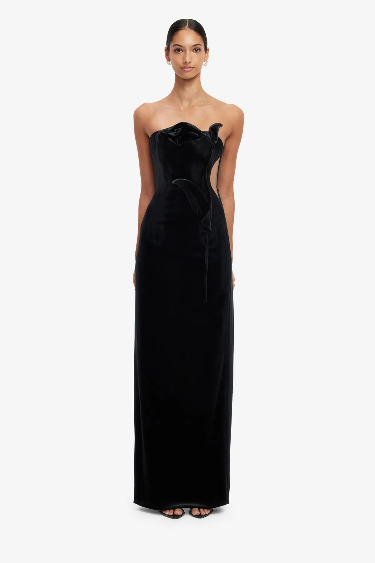 Marilyn Velvet Gown - Ebony sold by LEO LIN product image thumbnail 2
