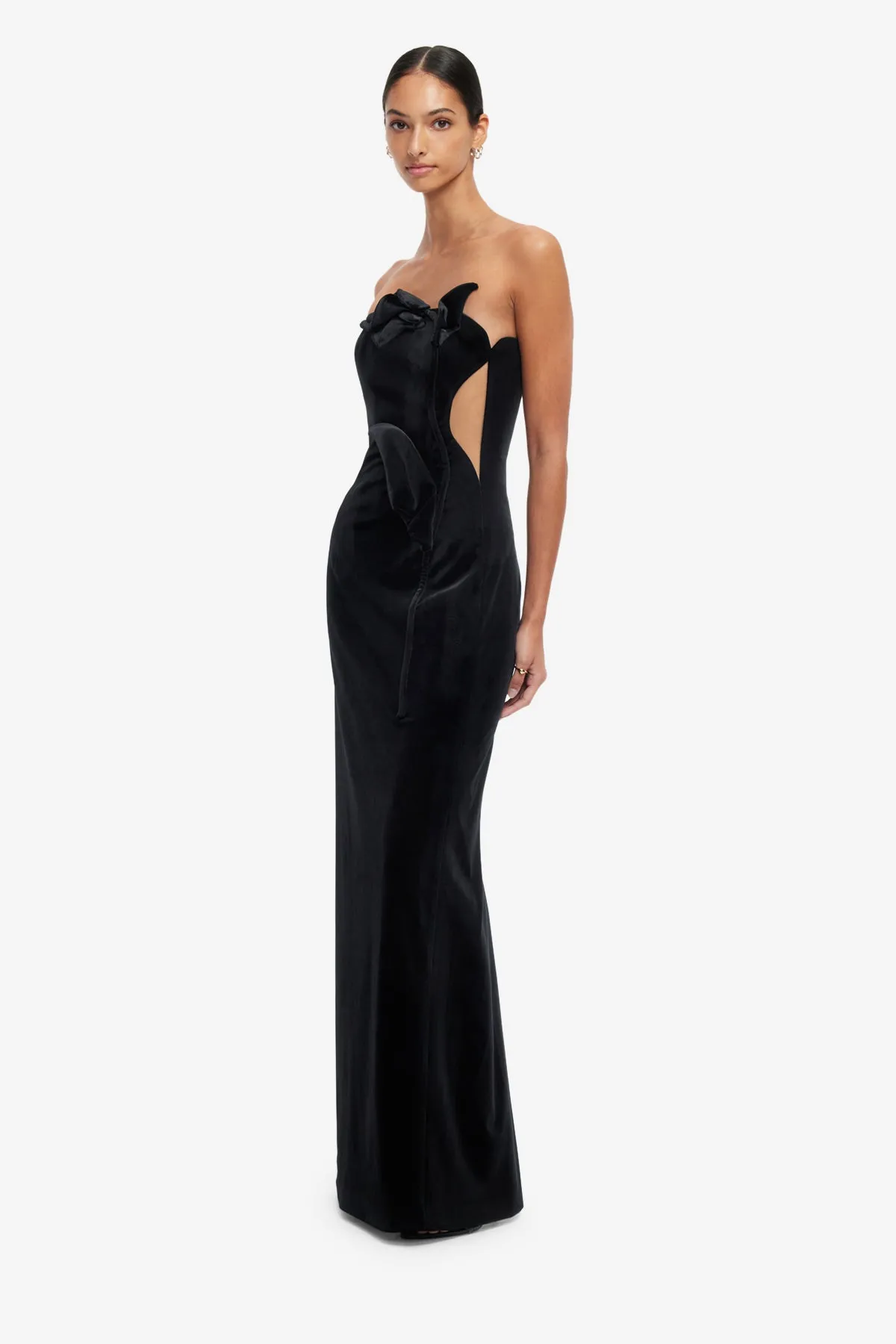 Marilyn Velvet Gown - Ebony sold by LEO LIN product image thumbnail 4