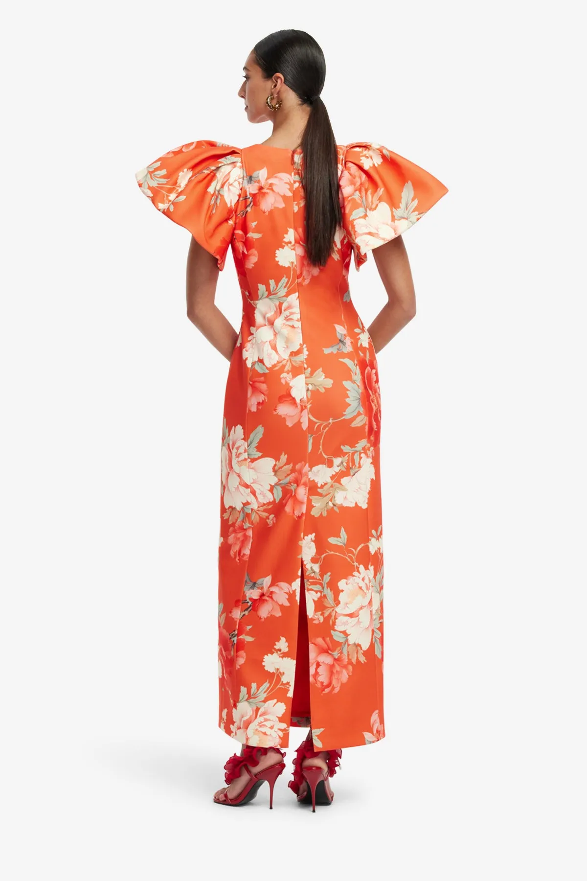 Lucinda Printed Maxi Dress - Saffron Peony sold by LEO LIN product image thumbnail 5