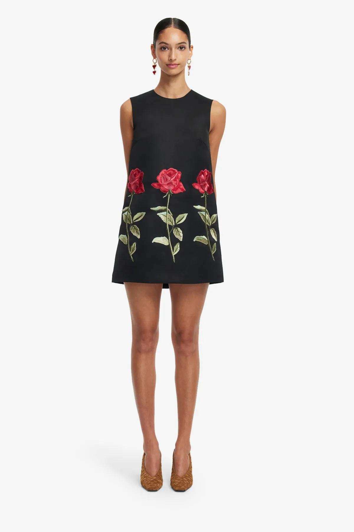 Yvonne Embroidered Mini Dress - Ebony sold by LEO LIN product image thumbnail 2