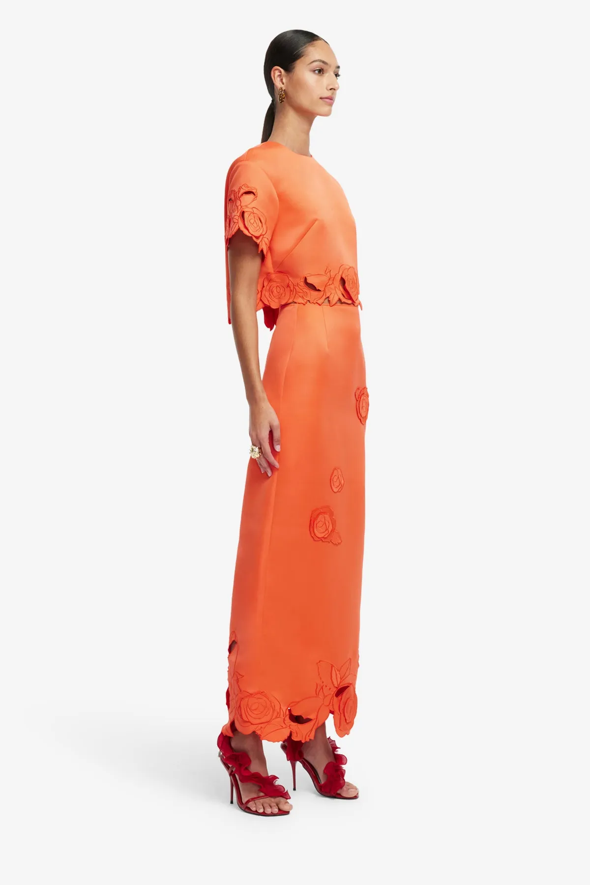Kyra Appliqué Maxi Skirt - Saffron sold by LEO LIN product image thumbnail 4