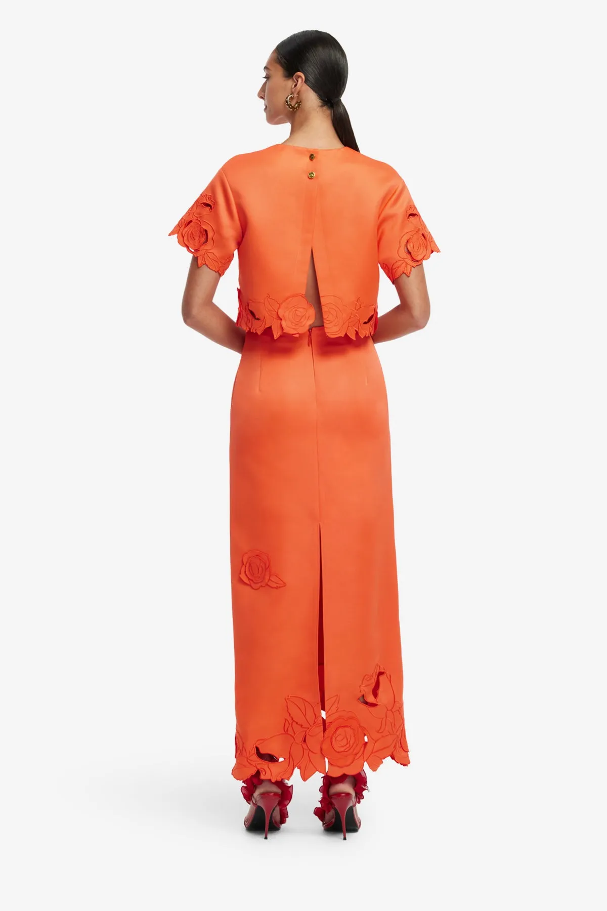 Kyra Appliqué Maxi Skirt - Saffron sold by LEO LIN product image thumbnail 5