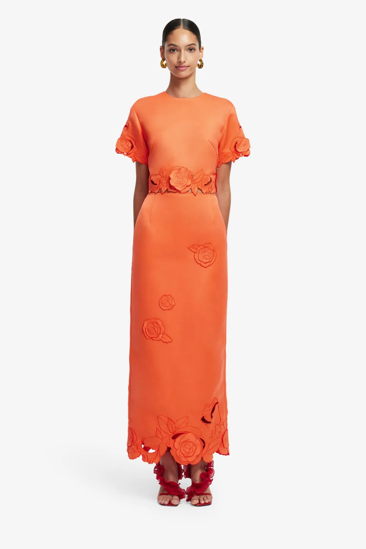 Kyra Appliqué Maxi Skirt - Saffron sold by LEO LIN product image thumbnail 2