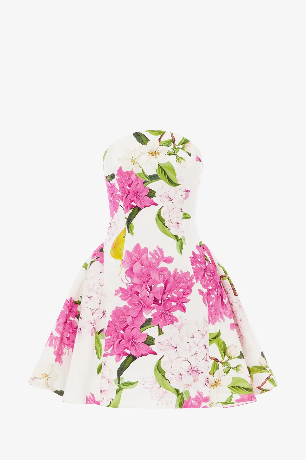 Reese Bustier Mini Dress - Floral Pear Print sold by LEO LIN