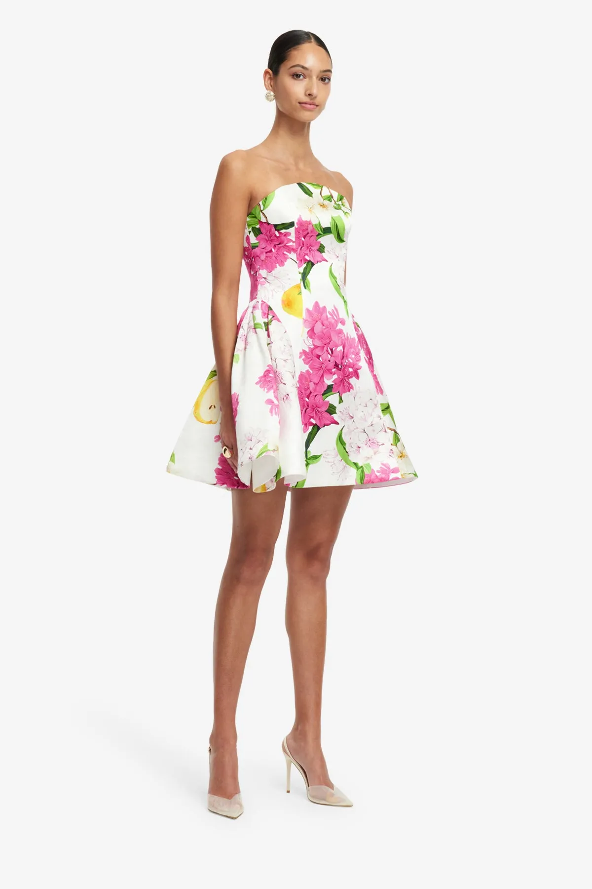 Reese Bustier Mini Dress - Floral Pear Print sold by LEO LIN product image thumbnail 4
