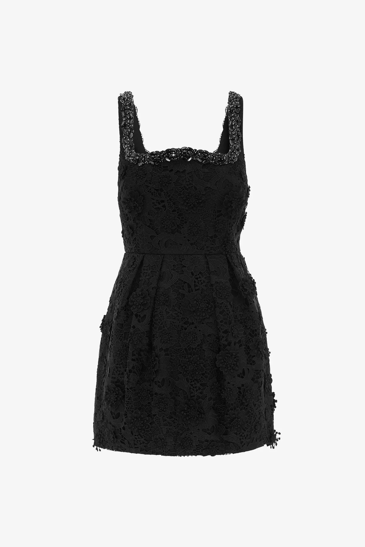 Piper Lace Mini Dress - Ebony sold by LEO LIN