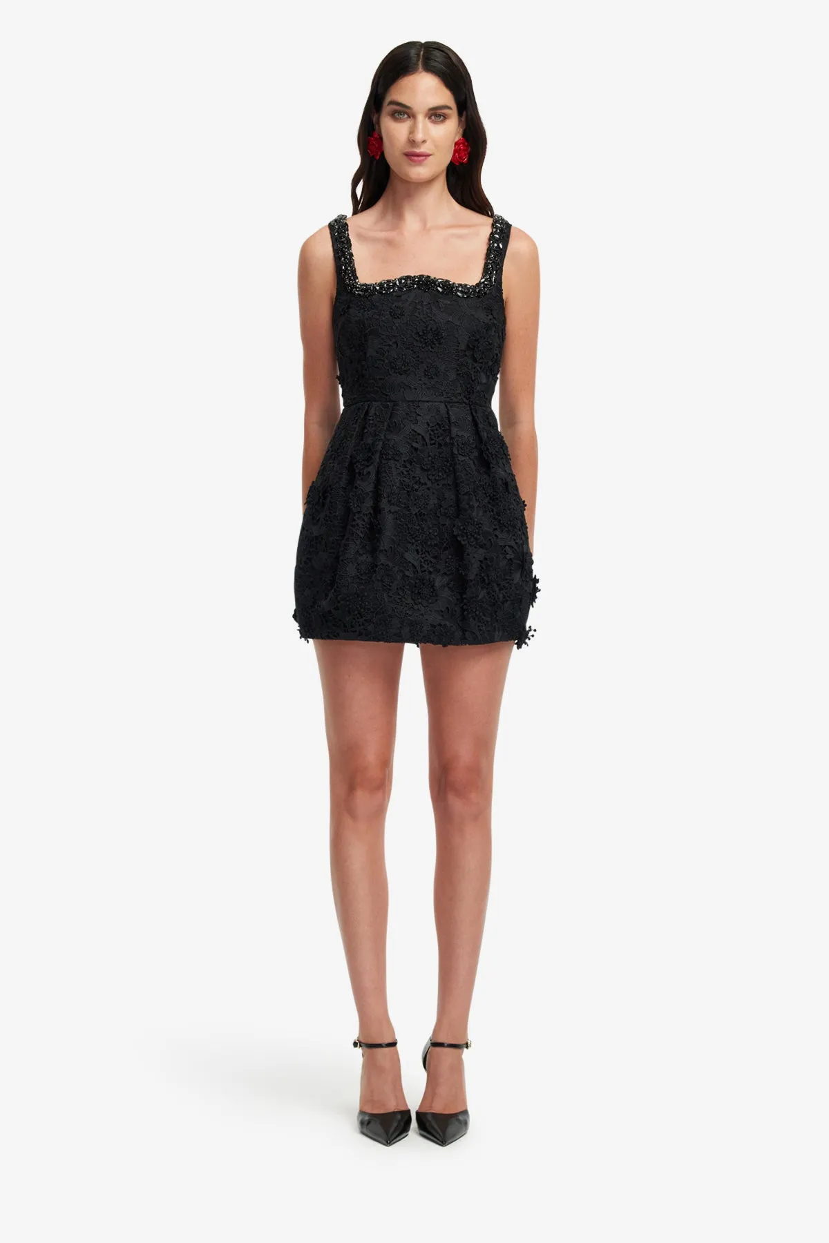 Piper Lace Mini Dress - Ebony sold by LEO LIN product image thumbnail 2