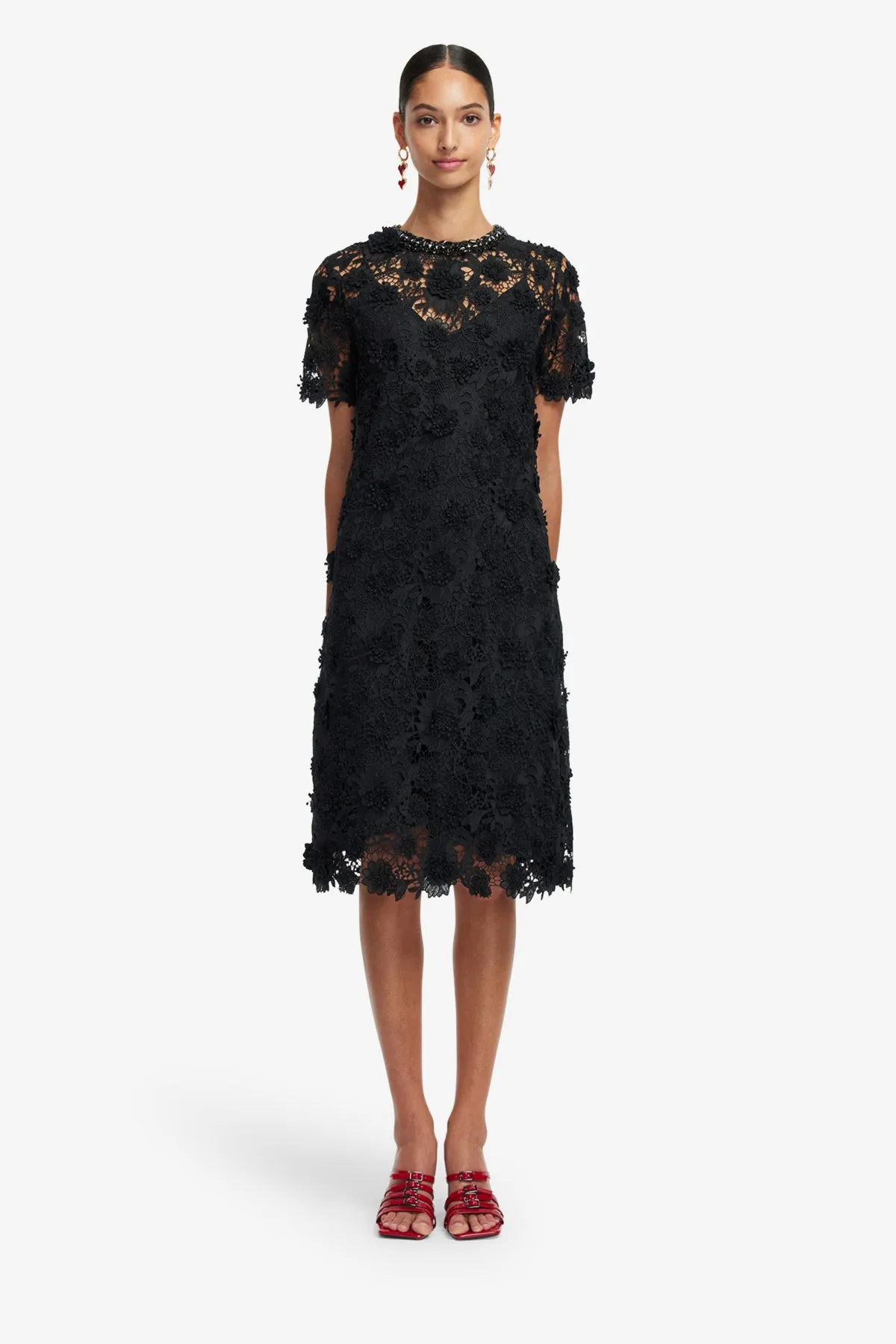 Sheridan Lace Midi Dress - Ebony sold by LEO LIN product image thumbnail 2