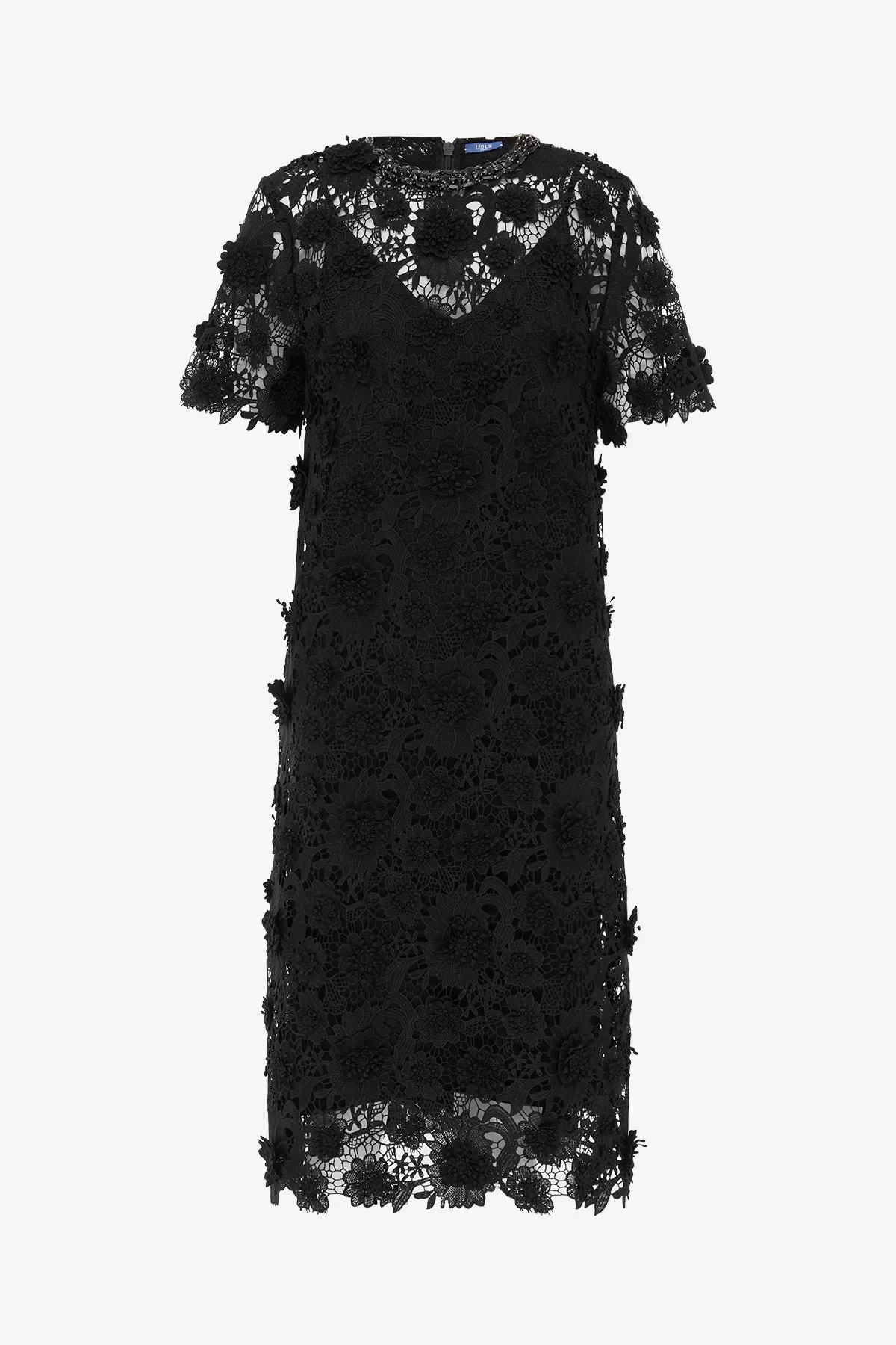 Sheridan Lace Midi Dress - Ebony sold by LEO LIN
