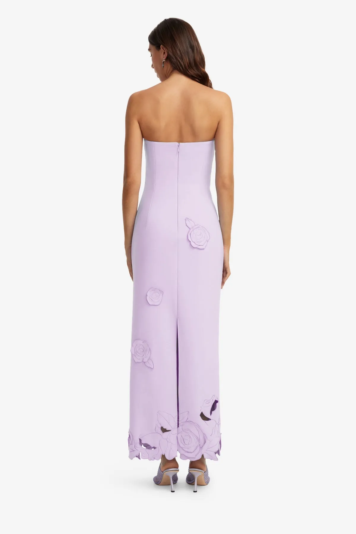 Rayna Appliqué Bustier Maxi Dress - Lilac sold by LEO LIN product image thumbnail 4