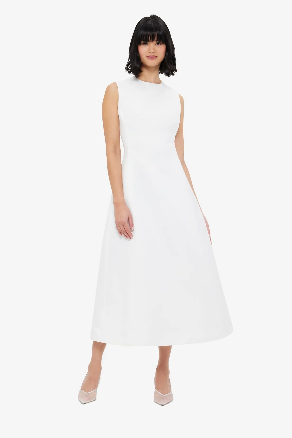 Cleo Sleeveless Midi Dress - Toile sold by LEO LIN product image thumbnail 3