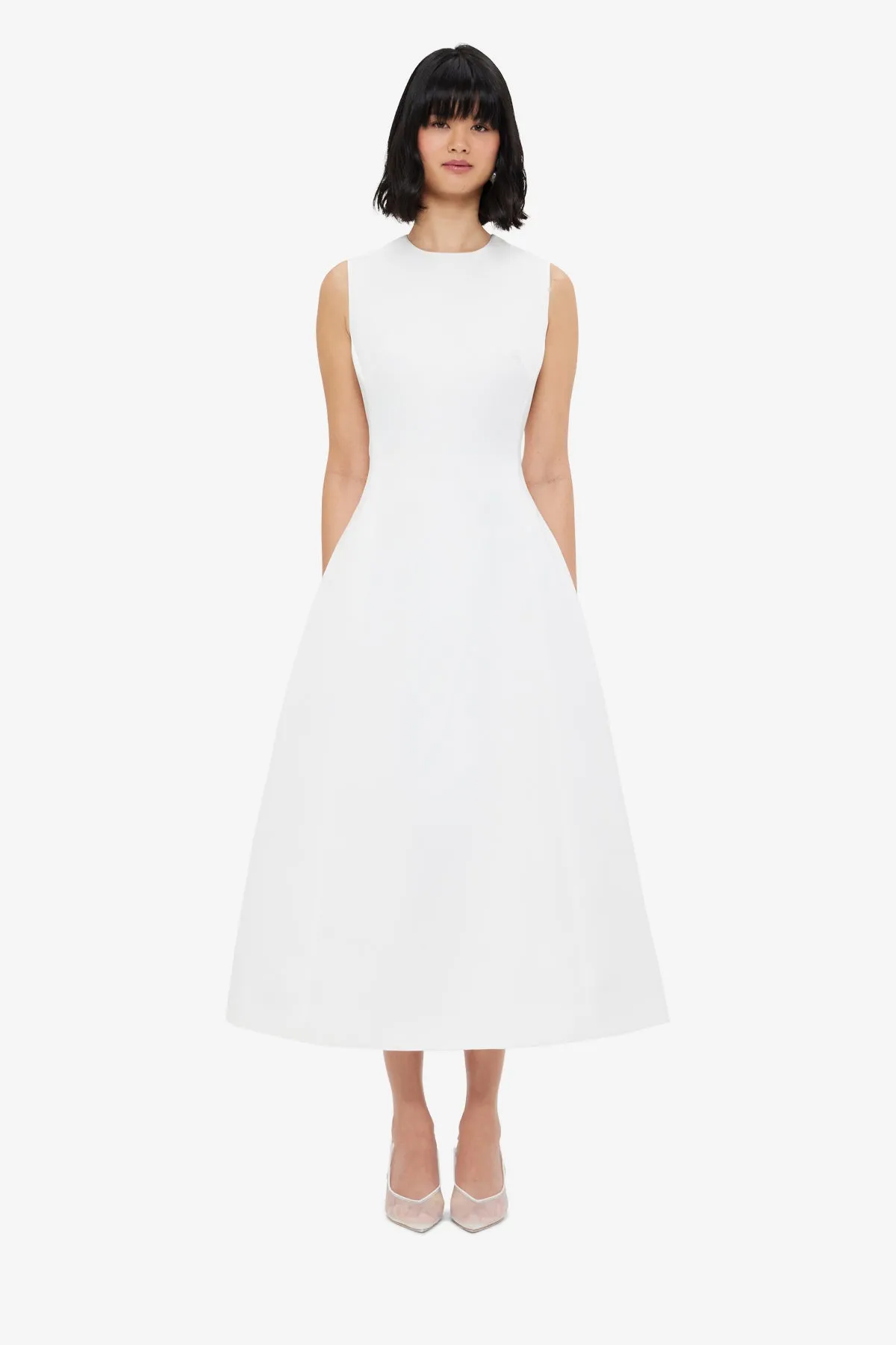Cleo Sleeveless Midi Dress - Toile sold by LEO LIN product image thumbnail 2