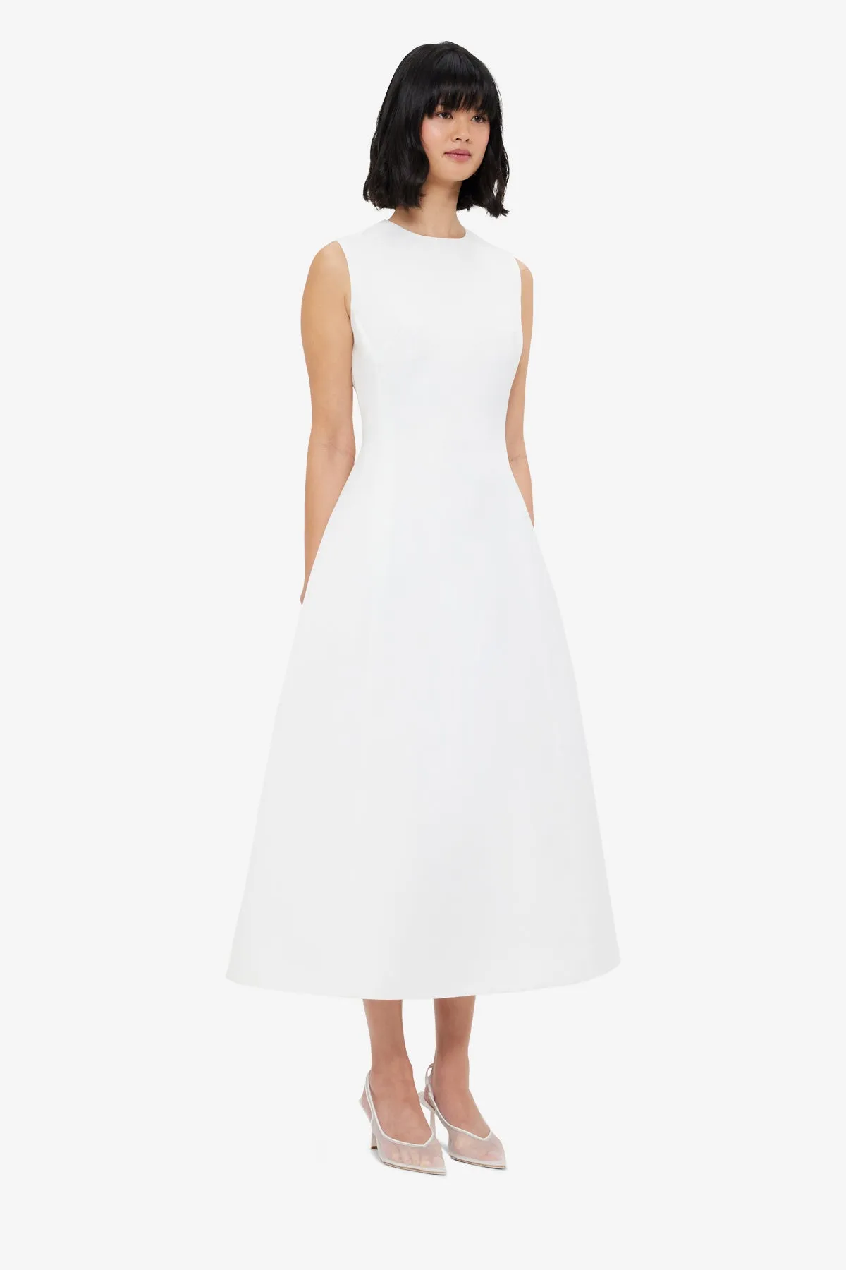 Cleo Sleeveless Midi Dress - Toile sold by LEO LIN product image thumbnail 4